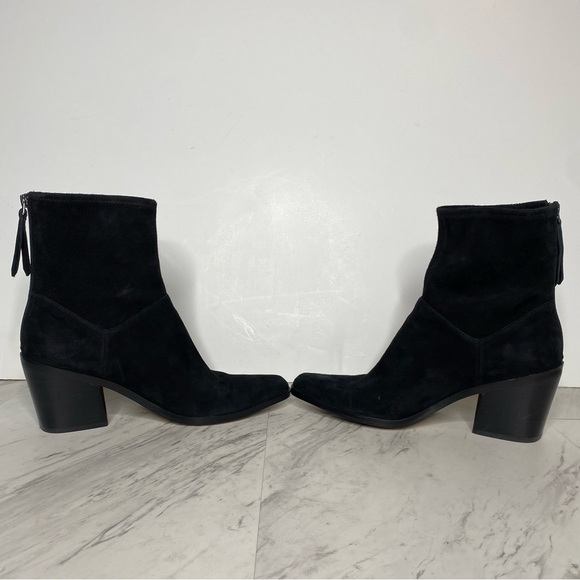27 Edit Berkley Black Suede Bootie 10M - Picture 5 of 12